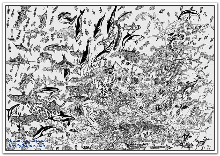 طفل عمره 11 عاما يرسم رسومات تفصيلية مذهلة