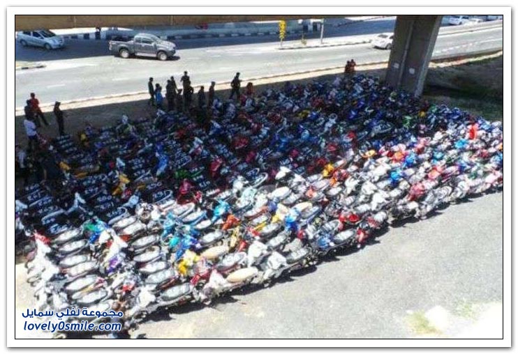 الشرطة التايلاندية تعتقل أكثر من 400 سائق دراجة نارية