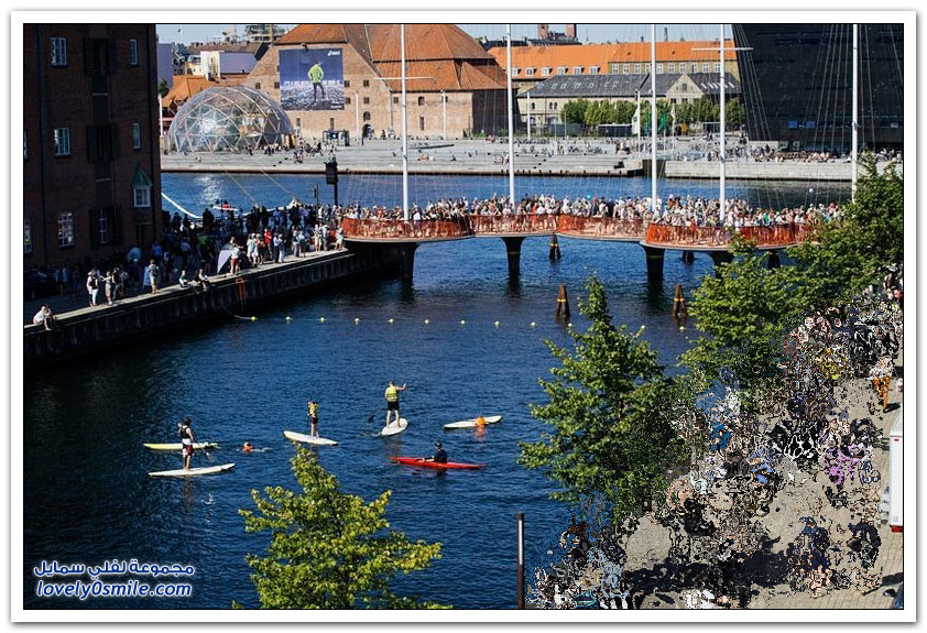 جسر المشاة Cirkelbroen في كوبنهاغن