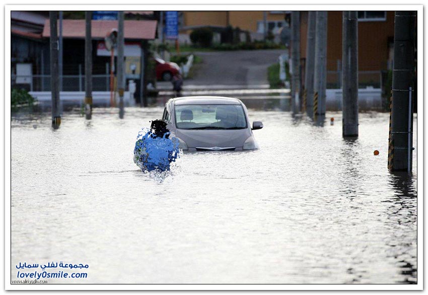 الفيضانات تجتاح اليابان