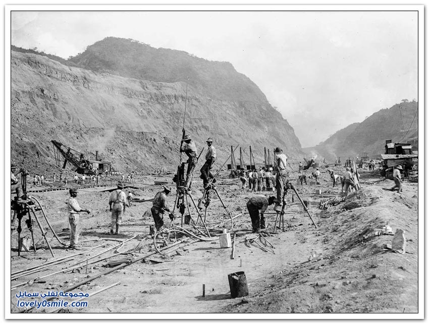 صور نادرة لبناء قناة بنما 1881-1914م