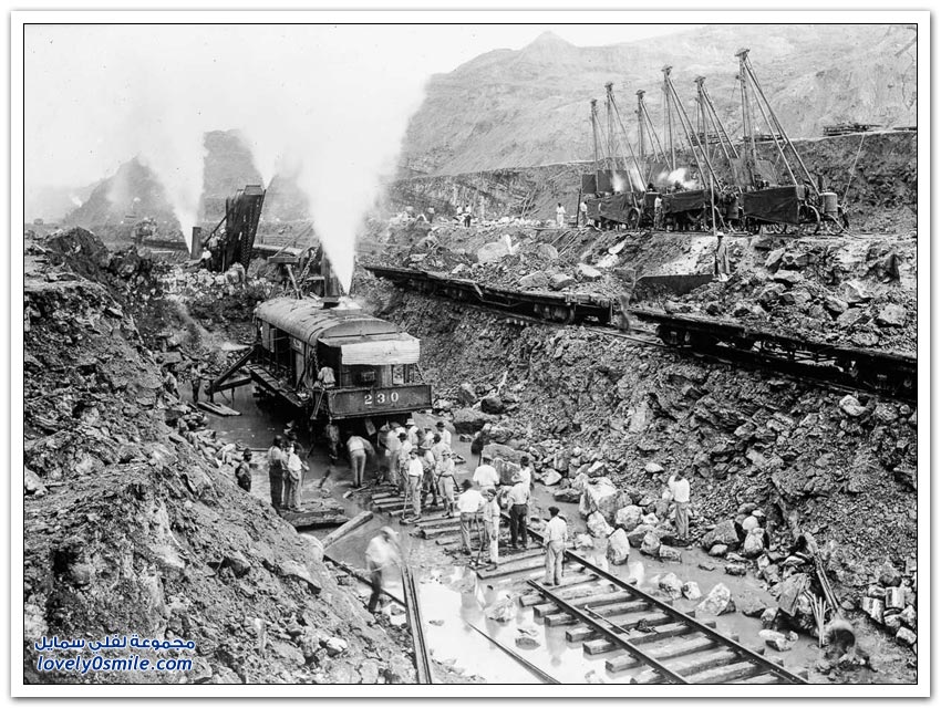 صور نادرة لبناء قناة بنما 1881-1914م