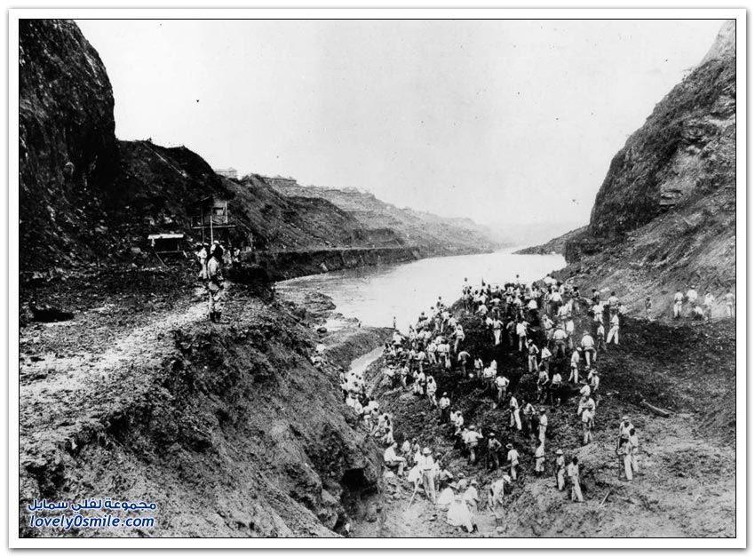 صور نادرة لبناء قناة بنما 1881-1914م