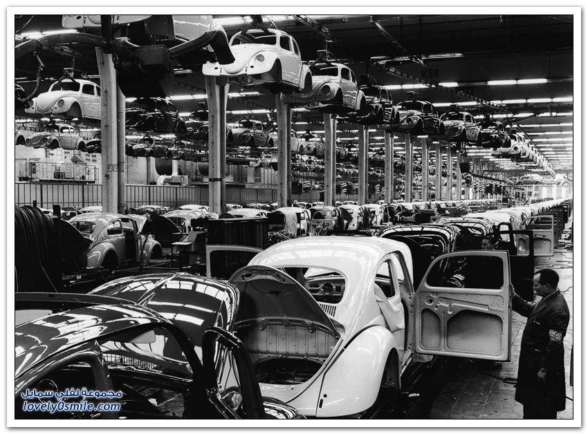 إنتاج سيارة فولكس واجن عام 1945-1960م