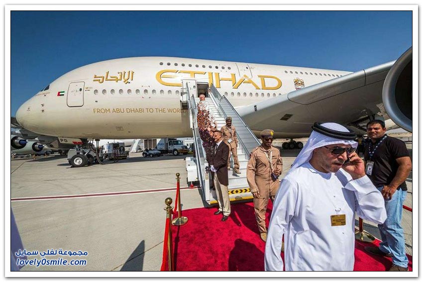 طائرة إيرباص A380 لطيران الاتحاد