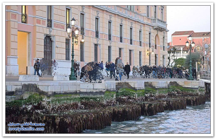 انخفاض المياه في قنوات مدينة البندقية
