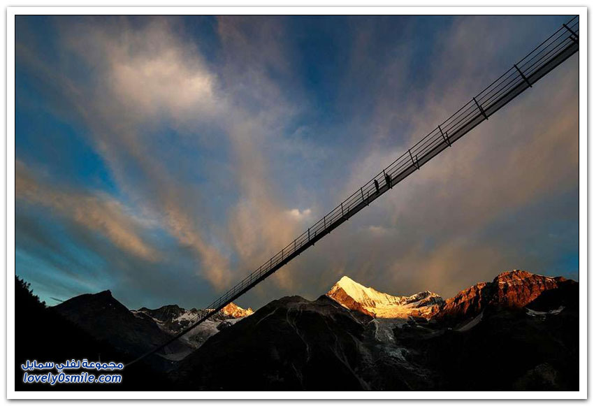 أطول جسر معلق للمشاة في العالم