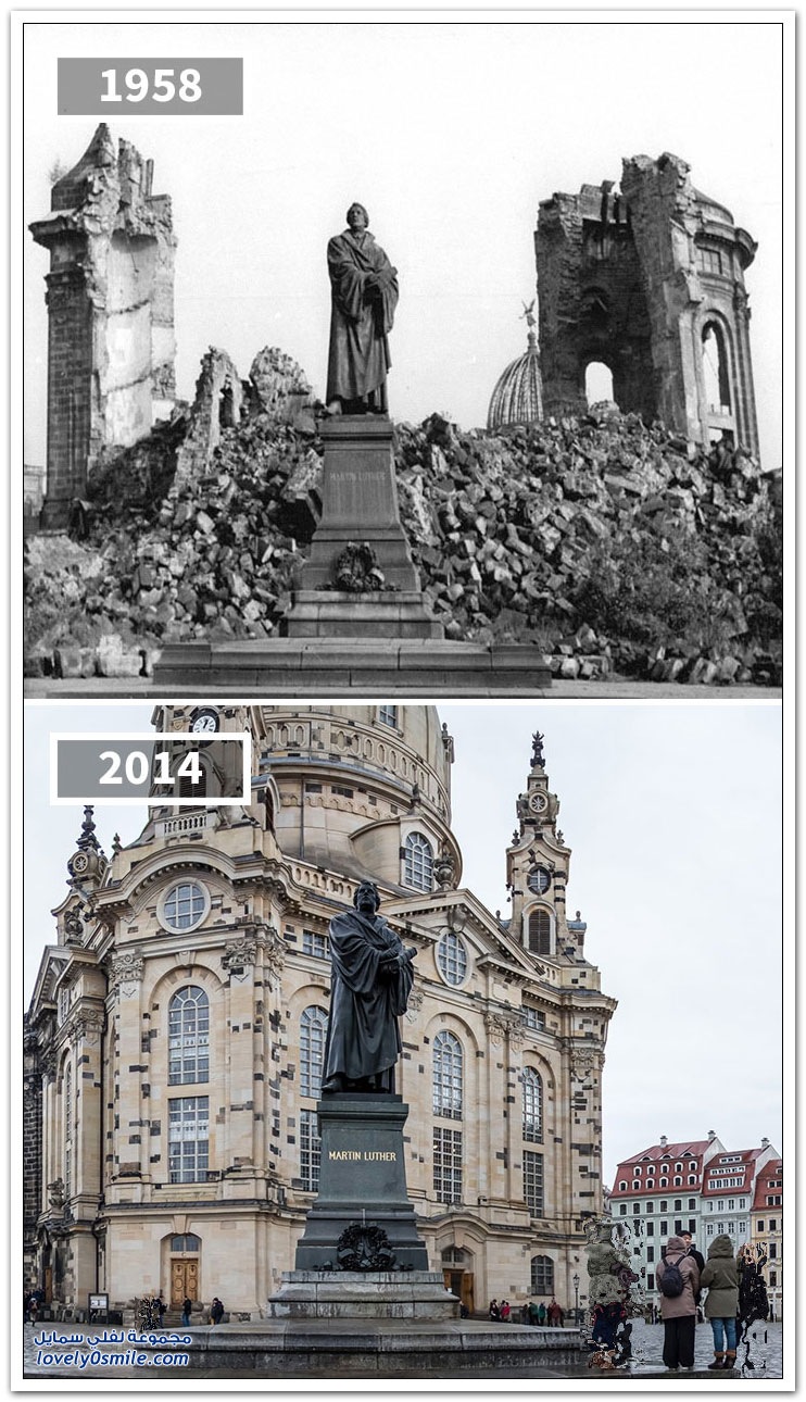 صور لأماكن مشهورة بين الماضي والحاضر