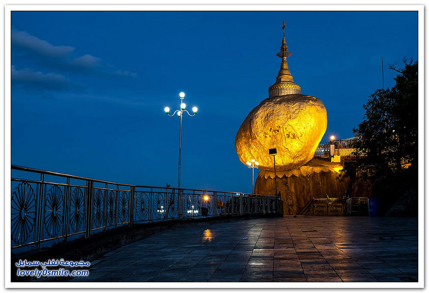 صخرة الشعرة الذهبية أسطورة بورما الخادعة لسياح العالم