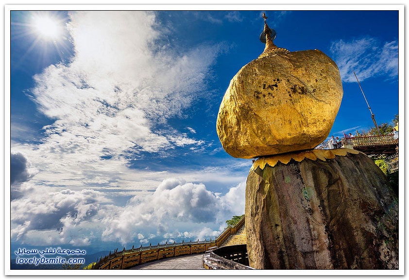 صخرة الشعرة الذهبية أسطورة بورما الخادعة لسياح العالم