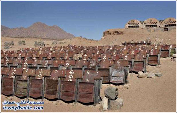 مسرح مهجورة في جنوب شبه جزيرة سيناء في مصر