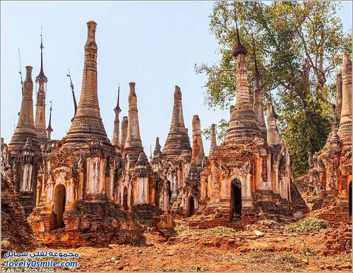 المعابد المتهالكة في قلب ميانمار تتحول إلى عجائب ساحرة