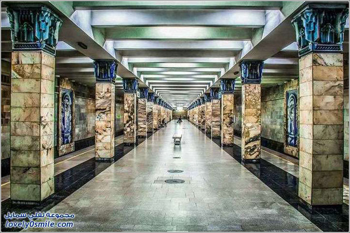 جمال مترو الأنفاق في طشقند