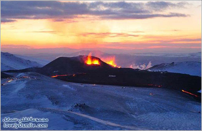 صور من بركان أيسلندا