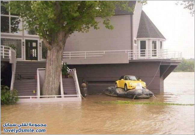 أهم شي البورش ما صار فيها شي بعد الفيضانات في أمريكا
