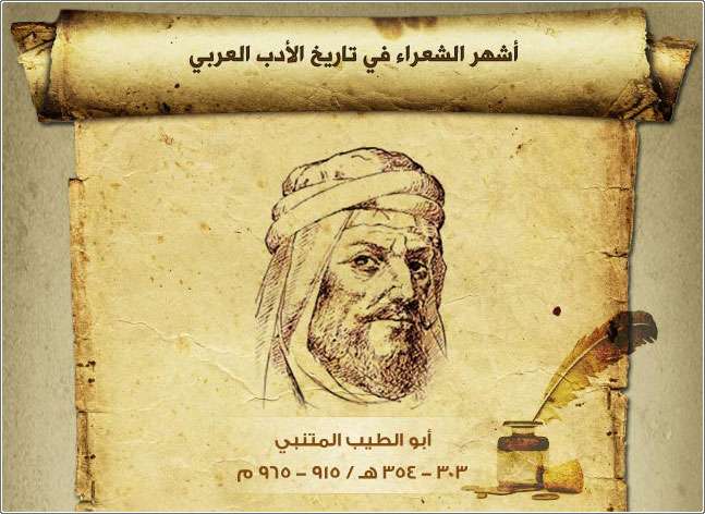 أشهر الشعراء في تاريخ الأدب العربي