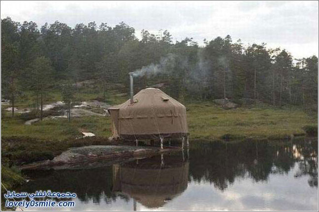 فندق على شكل خيام في النرويج