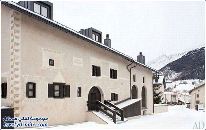صور من بيت جورجيو أرماني في سويسرا