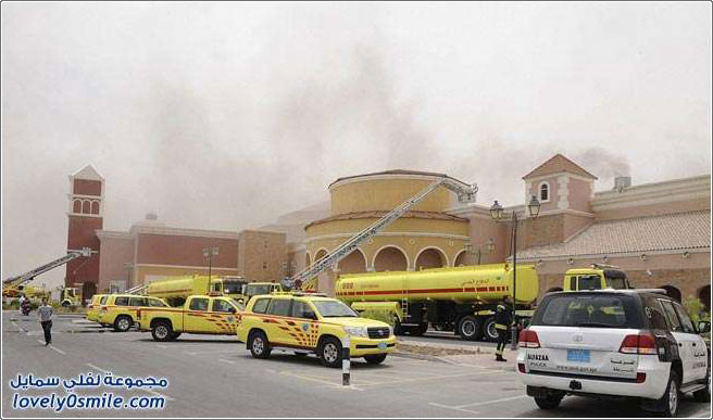 صور حريق مجمع فيلاجيو في الدوحة - فيديو