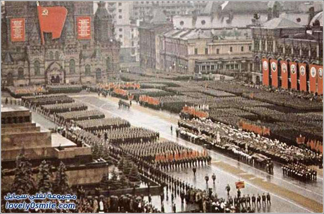 صور ملونة لموكب النصر السوفيتي في عام 1945