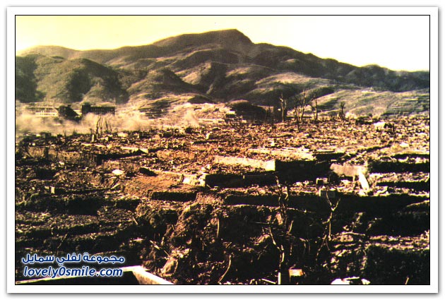 البلوتونيوم المشع، مدينة ناغازاكي اليابانية, وكانت القنبلة الأولى على مدينة