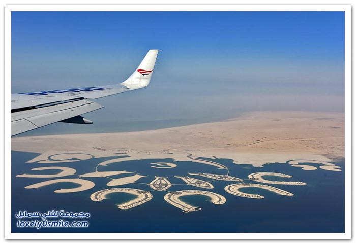 صور من الطائرة في رحلة من البحرين إلى موسكو