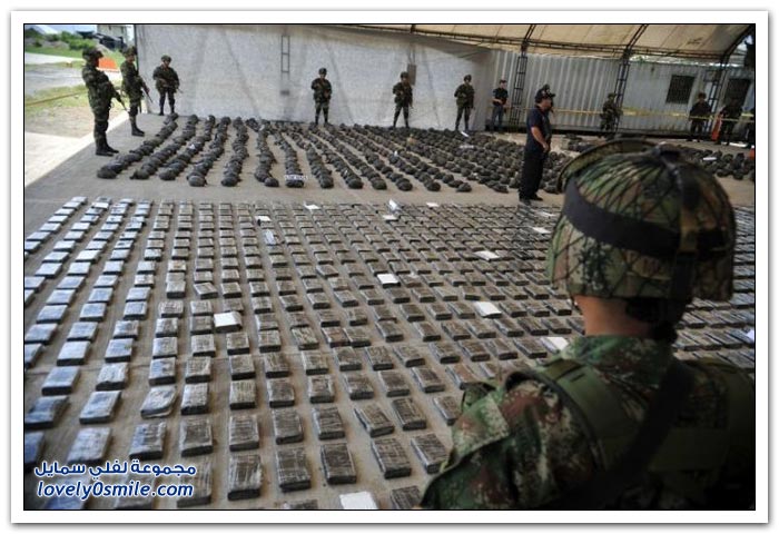 الجيش الكولومبي يداهم مخبئ للكوكايين في كولومبيا