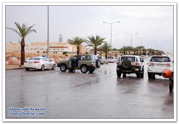 الرياض وتساقط الأمطار