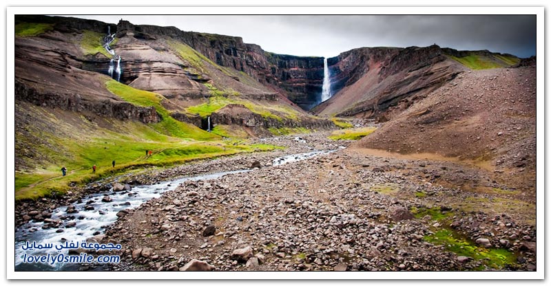 جمال الشلالات في أيسلندا