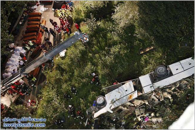 سقوط حافلة ركاب في إيطاليا